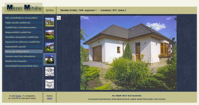 Mezei Mihály építész (1946-2011) honlapja