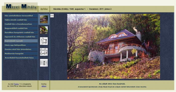 Mezei Mihály építész (1946-2011) honlapja